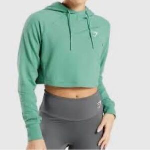 Gymshark Mint Cropped Hoodie